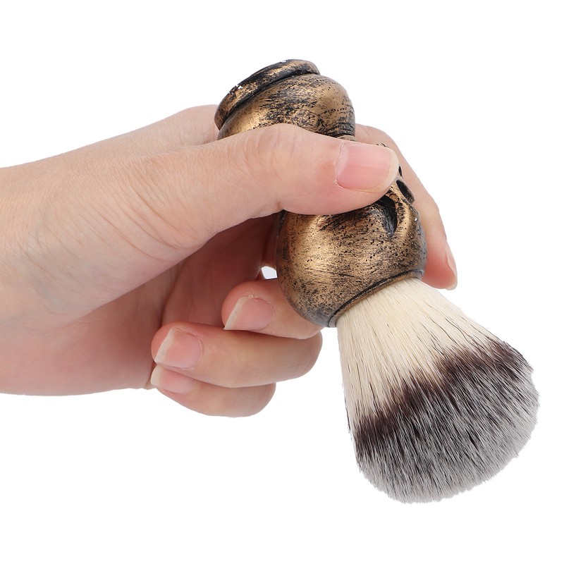 Men's Shaving Brush with Creative Skeleton Shape Handle Facial Beard