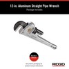 Rigid Aluminum Straight Pipe Wrench 11.8 inches (300 mm) 812