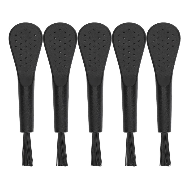 20pcs Black Handle Black Hair Sound Aid Cleaning Brush Professional