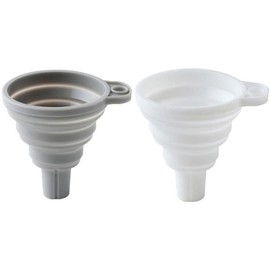 Mini embudo plegable de silicona para llenar botellas, embudo de cocina portátil/flexible/plegable para líquido, aceite y polvo