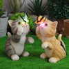 Solar Cat Yard Decor Decorative Light Cat Garden Sculpture Exquisite