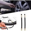 KEWAYO 2 Pieces Flexible Rubber Tire Valve Adapter Extension with