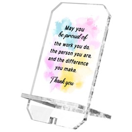 Appreciation Gifts Gratitude Gifts for Coworkers Nurse Thank You Gifts Desk Decor Phone Holder Stand 6.8 Hx3.7 W, Volunteer Gifts, Teacher Gifts, Housekeeping Gift, Christmas Gifts-May You Be Proud