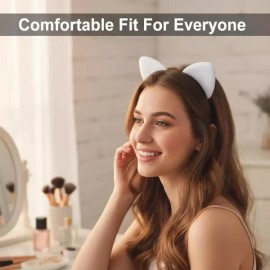 Product Details Reference 호브비티 블랙 고양이 귀 머리띠 윈 의상 액세서리 여성 프레 파티 헤어 밴드 [White] Hobbit Black Cat Ear Headband Halloween Costume Accessory Women's Party Hair Band [White]