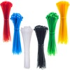 4 Inch Thin Zip Ties (Tying Length 2.8"), 120pcs Clear