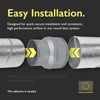 VezoWorks 5" to 4" Inch Duct Pipe Adapter - Galvanized