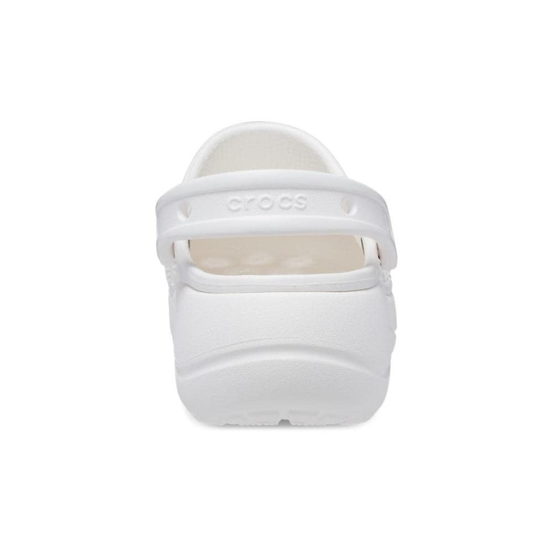Crocs Women's Baya Platform Wooden Shoes, White