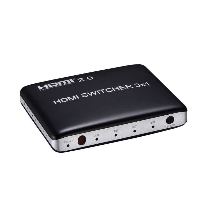 PremiumCord HDMI 2.0 Switch 3:1 with Remote Control, Ultra HD