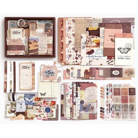 Kit Estético de Álbumes de Recortes, 346 Piezas Bullet Journal Kit, para Diario de Bala, DIY, Suministros de Diario, Regalos de Cumpleaños para Niñas