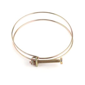 Abrazadera de Manguera de Alambre Doble de 10 Piezas, Abrazaderas de Tubo de Manguera Ajustables con Tornillos de Bloqueo, Hierro Galvanizado (100 mm (94-100))