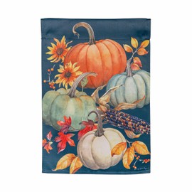 Evergreen Flag All Things Pumpkins Welcome Fall Garden Flags 12x18 Double Sided, Small Garden Flags for Outside, Fall Decorations for Home, Porch, Yard