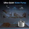 Homtyler Cat Water Fountain, Stainless Steel Inside Ultra-Quiet Pump, 2L/67oz