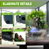 Desk Water Fountain Atomizing Rockery Water Fountain Desktop with LED
