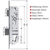 FELGNER Tubular Frame Profile Cylinder Mortise Lock A01 | Lock