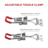 Accessbuy Heavy Duty Adjustable Toggle Latch Clamp With Lock Hole