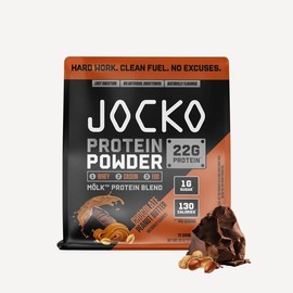 Jocko MÖLK Protein Powder with Probiotics - 22g Protein, 1g Sugar, 120 Calories, Whey + Casein + Egg Blend for Muscle Health & Digestion Support - Healthcare Dietary Supplement for Fitness:_Chocolate Peanut Butter