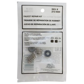 Rocky Mountain Goods Single-Lever Faucet Seat and Spring Repair Kit - 6-Piece Stainless Steel and Rubber Set - Fits Most Single-Lever Faucets - For Long and Short Stems - Durable Silver/Black Finish