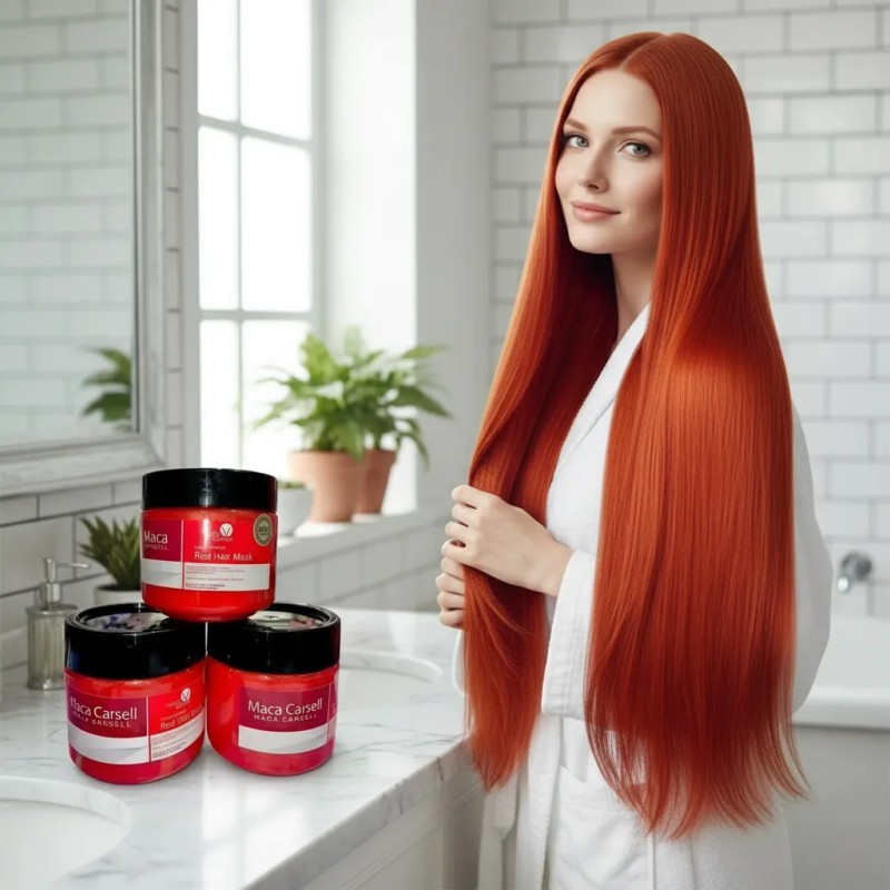 Mascarilla Matizadora Roja Maca Carsell 250ml