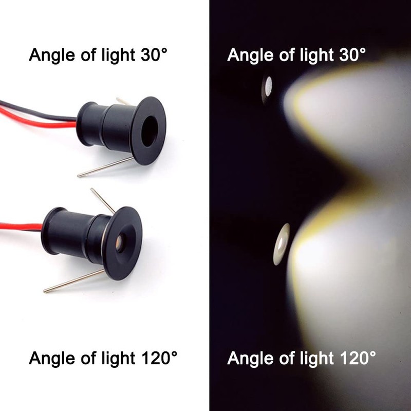 ruimeimei 9PCS 12V 1W Recessed Celling Light for Kitchen, Stairs,