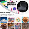Wanmu Set of 4 Mini Plastic Clear Beads Storage Boxes,