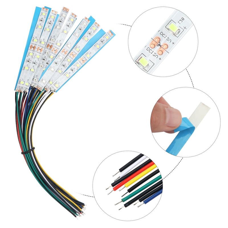 YIXISI 15 pieces 100 mm pre-wired LED strips, 2335 SMD