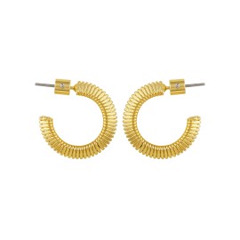 2025 Hot Selling 86 York Brand Simple and Fashion Brass Flower Shell Earrings Light Luxury C-shaped Earring for WomenColor: ELYSSAG