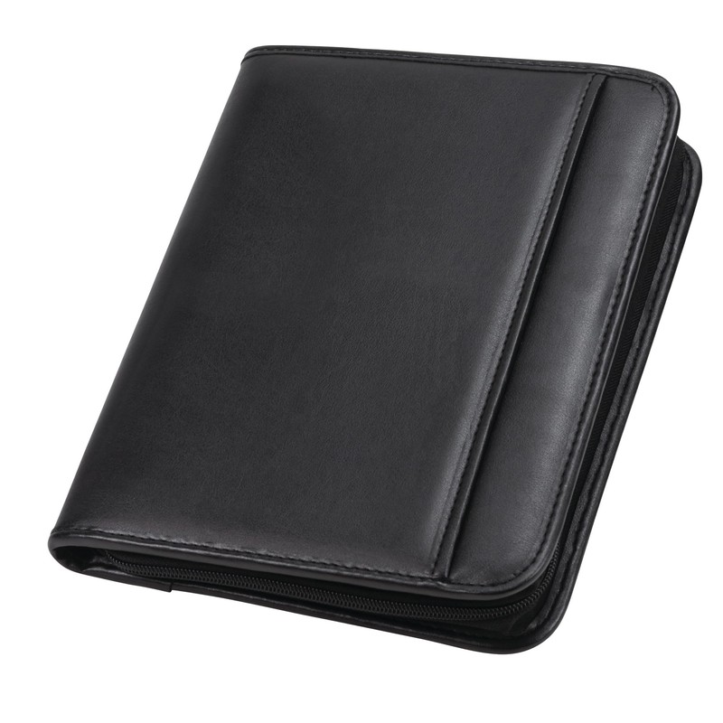 Samsill Professional Padfolio, Faux Leather Junior Portfolio with Zipper, 10.1
