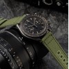 22mm Canvas Quick Release Watch Band Army Green Replacement Watch