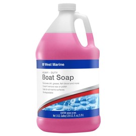 West Marine Heavy Duty Boat Soap – Safe & Effective Marine Cleaner for All Surfaces – Removes Scum, Grime & Dirt Without Stripping Wax – 1 Gallon