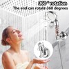 Suction Shower Head Holder, Adjustable Removable Shower Head Holder 360°