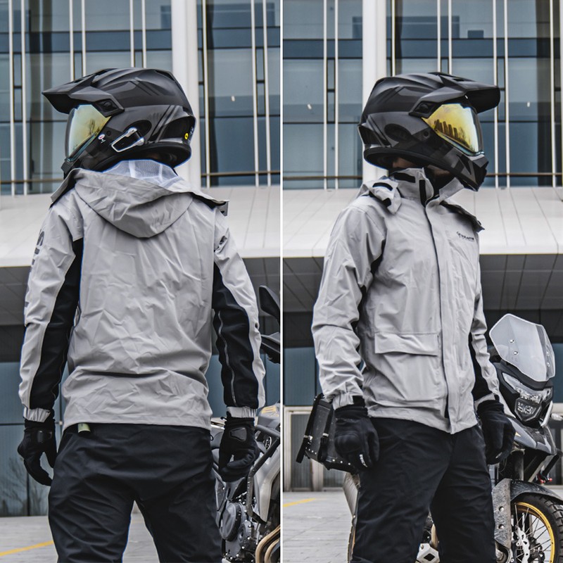 Waterproof Rain Coat Pants Set with Invisible Shoes Cover Rainproof
