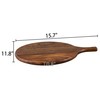 SOFE Walnut Wood Pizza Serving Board, 12" Round Thick Cutting