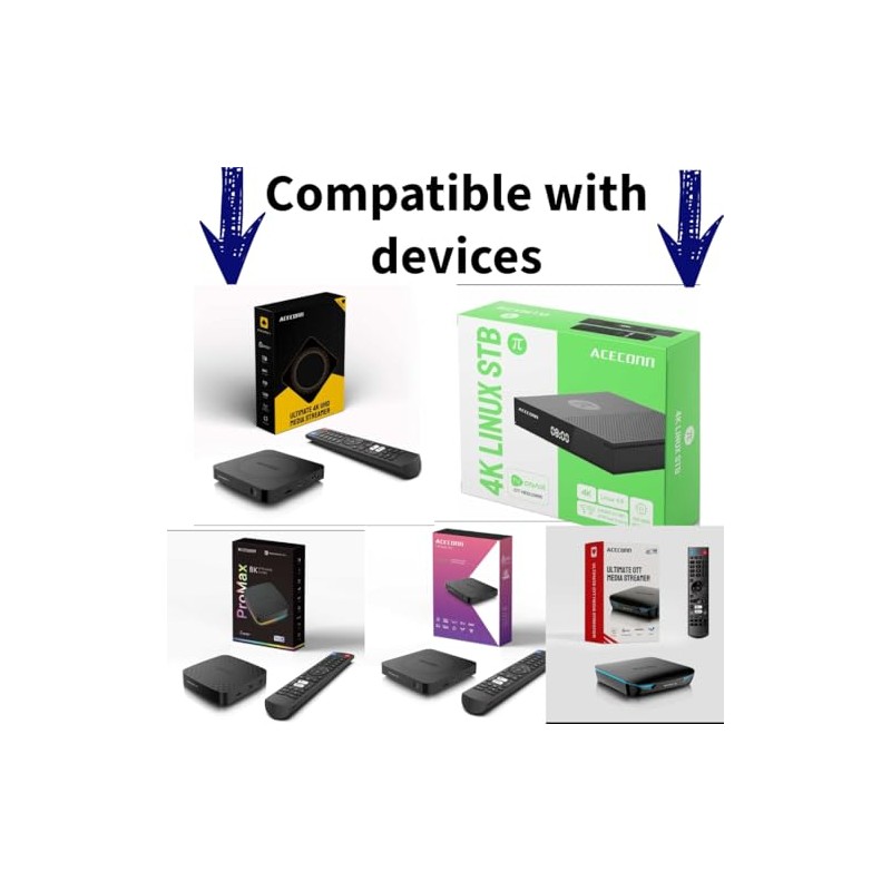 Tv Plus Pro Remote and 4k Linux Stb, Shield Android