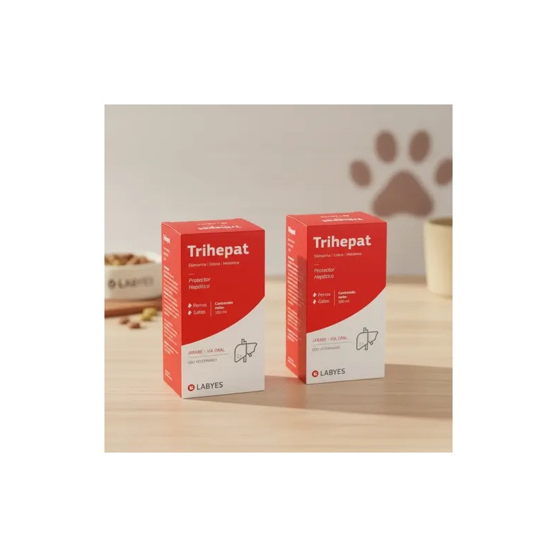 Trihepat Labyes 100 Ml Protector Hepático Perro Gato 2 Pack
