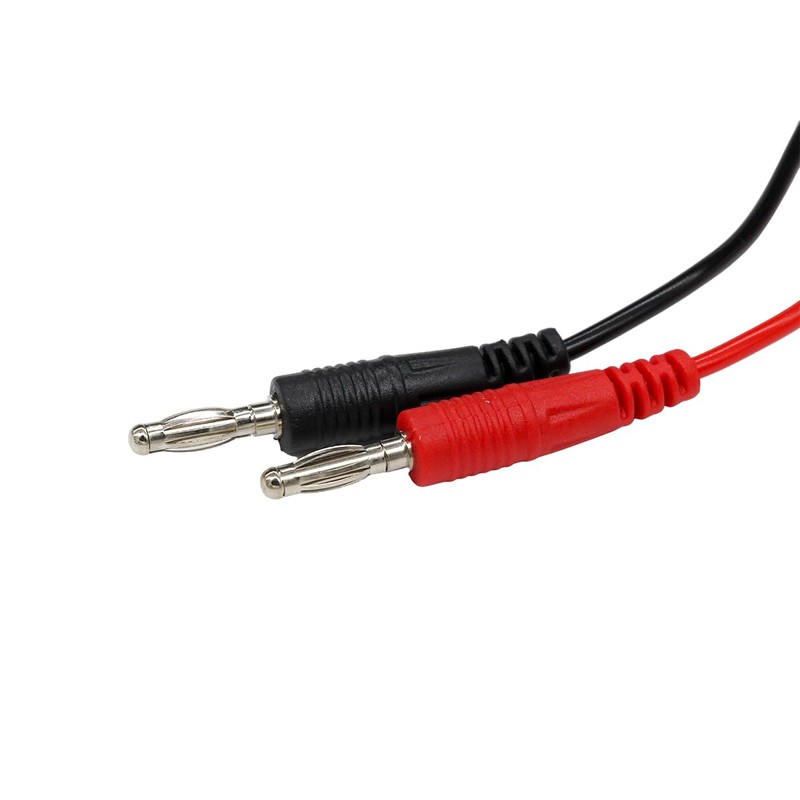 3 Pairs 4mm Banana Plug to Test Hook Wire Red