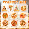 Affrolling 80 Pcs Pizza Party Decorations Cutouts with Glue Point