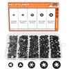 HELIFOUNER 300 Pieces 5 Sizes Internal Tooth Star Lock Washers,