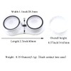 HAHIYO Contact Lens Case Box Holder Diameter 24mm Durable Leakproof