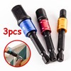 ​​3PCS Impact Driver Socket Adapter Set - 1/4" 3/8" 1/2"