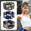 YSJCHEBS Pack of 4 Camouflage Headbands and 4 Thin Headbands,