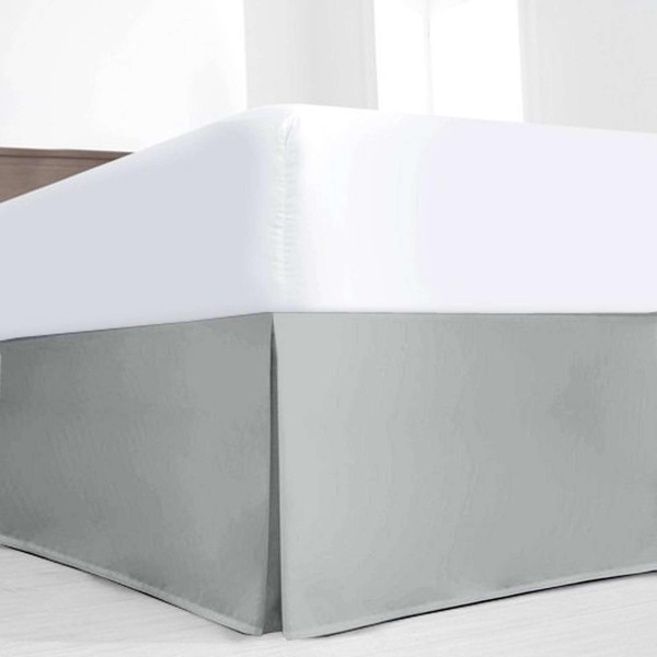 Queen Bed Skirt with Split Corners - 15 Inch Drop