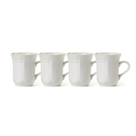 Mikasa French Countryside Mug,s , White , Set of 4 - F9000-415