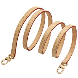 COLSEEY Genuine Vachetta Leather Crossbody strap Genuine leather Adjustable Replacement Strap for Shoulder Bag Handbag Purse(0.39 Inch Width Unadjustable)