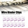 30Pcs Wire Binder Clips 2in Wide Hollow Out Strong Metal