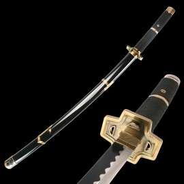 104cm/41in Zoro Katana Sword Cosplay Anime Cosplay Weapons Enma White Nidai Kitetsu with Sword Holder and BeltColor: Enma Purple