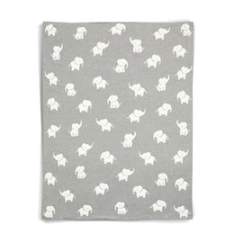 Mamas & Papas Welcome to The World Knitted Blanket, Elephant