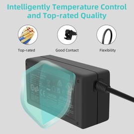 6.5Ft Cable Power Supply for Electric Recliner, UL Listed Universal 2-Pin AC/DC Adapter 29V 2A Replacement Part for Recliner Couch/Electric Sofa/Lift Chair