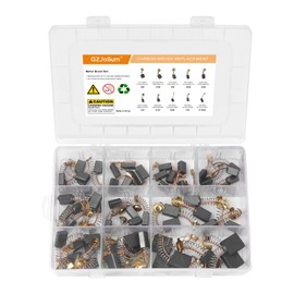 40 Pack Electric Motor Carbon Brushes Set, 10 Different Sizes for Replacement Repair Power Tool Part Electric Hammer Drills Angle Grinders Circular Table Saw