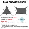 Teynewer Sun Shade Sail Waterproof for Patio Party Backyard Lawn