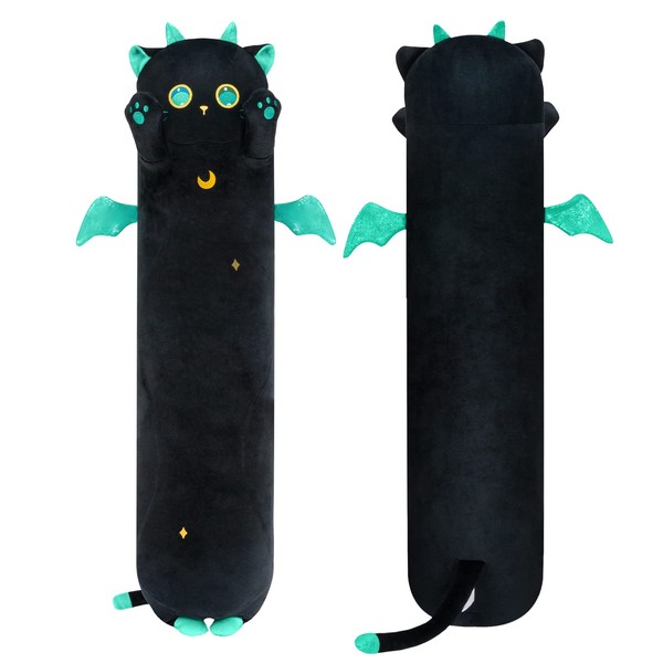 Mewaii Stuffed Animals Cats Black 50 cm Plush Cushion Long